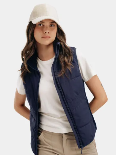 Bilde av WoolLand Rena vest woman Blue Ink